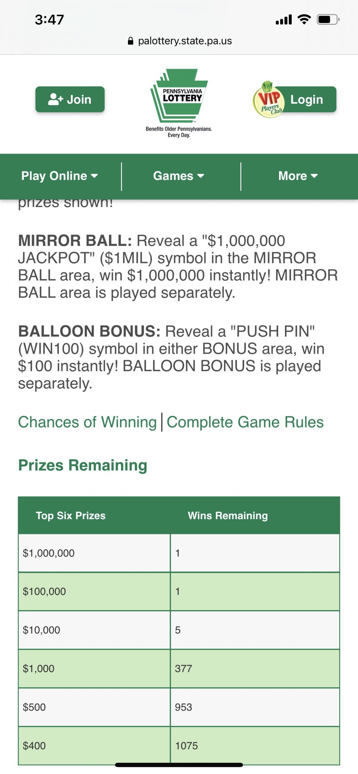 RAFFLE #020-60267 1 PACK OF (30) JACKPOT PARTY $20.00 SCRATCH OFFS (100 chances @ $10.00 ea.) - Image 3
