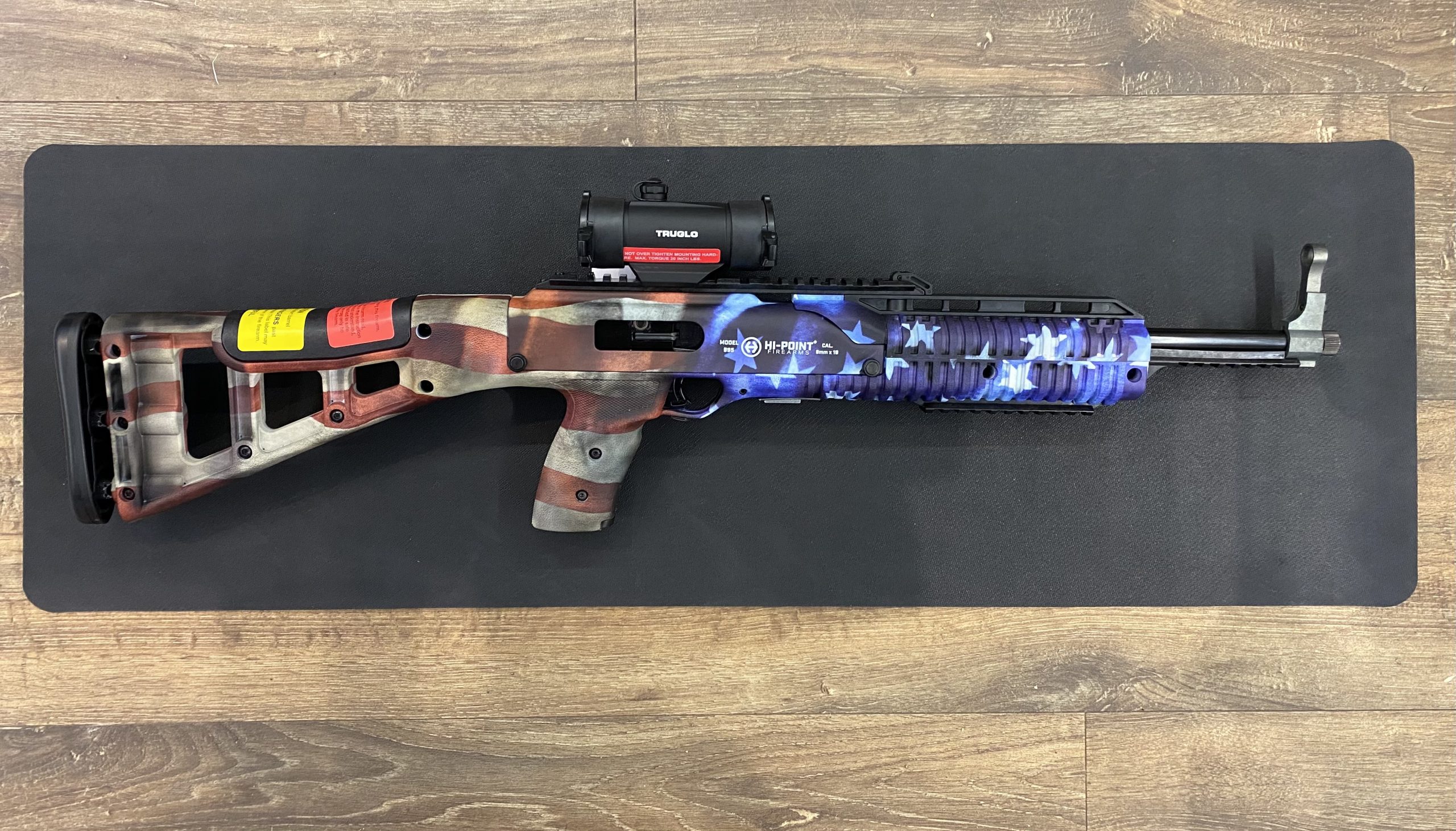 RAFFLE #170-33465 HI-POINT MODEL 995 9MM AR W/ TRUGLO OPTICS (50 chances @ $15.00 ea.)
