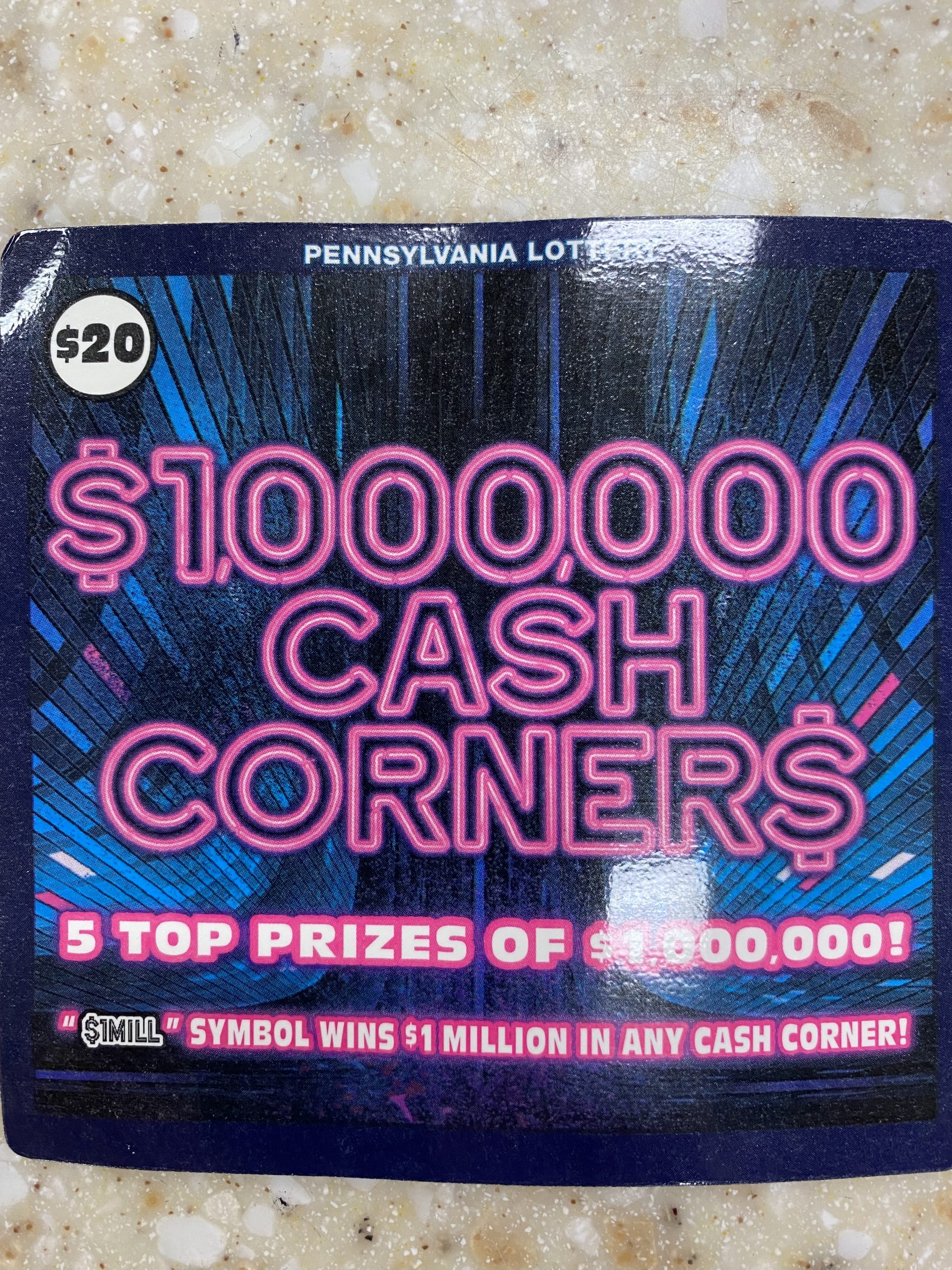 #390-88252 (1 Packs of 30) $20.00 SCRATCH OFFS - $1,000,000 CASH CORNER$ (60 chances @ $16.00 ea.) - Image 3