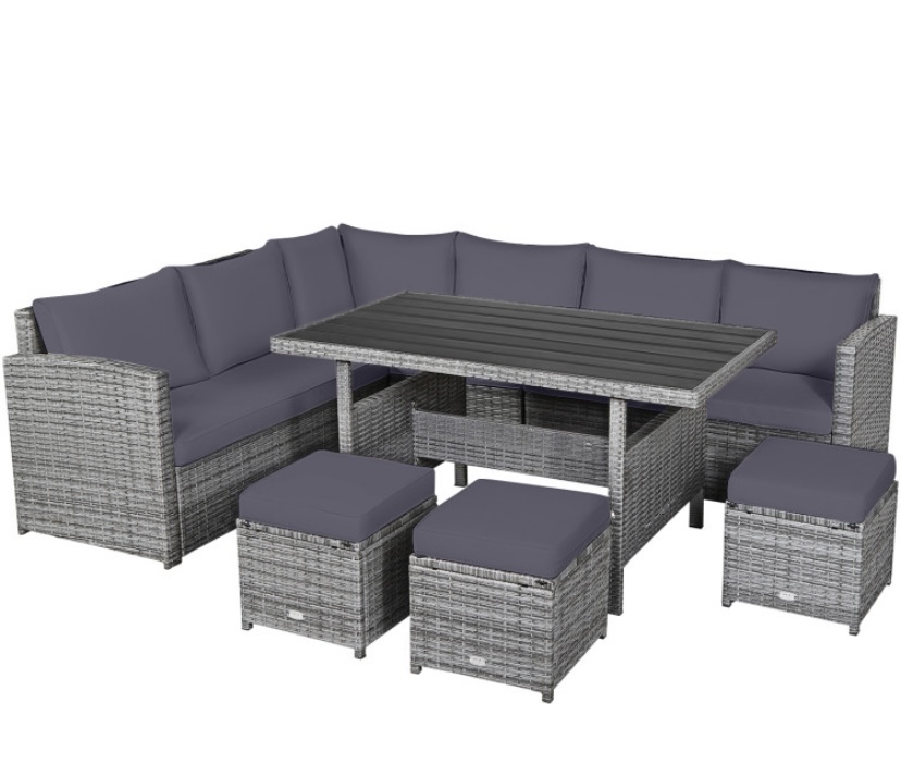#664-08162 LAST 15 REMAINING CHANCES ON TB#631 FOR THE COSTWAY 7 PCS. PATIO RATTAN DINING SET (36 chances @ $6.00 ea.) - Image 2